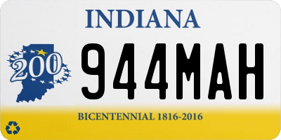 IN license plate 944MAH