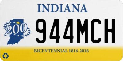 IN license plate 944MCH
