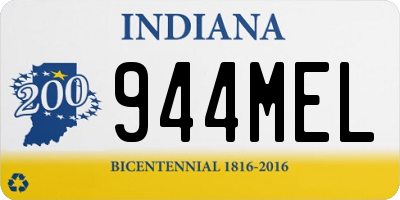 IN license plate 944MEL