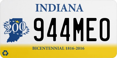 IN license plate 944MEO