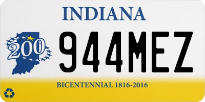 IN license plate 944MEZ
