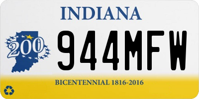 IN license plate 944MFW