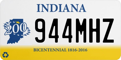 IN license plate 944MHZ