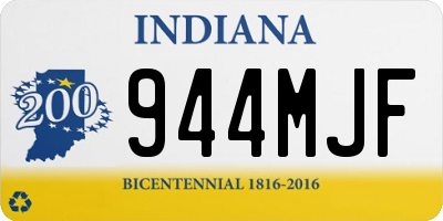 IN license plate 944MJF