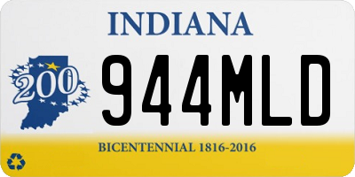 IN license plate 944MLD