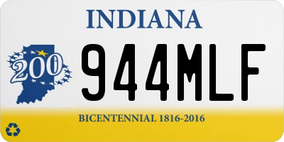 IN license plate 944MLF