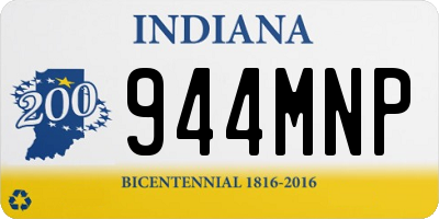 IN license plate 944MNP