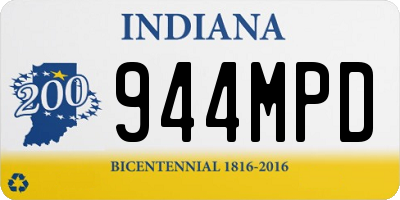 IN license plate 944MPD