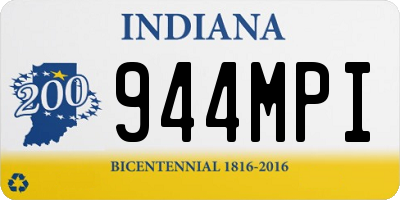 IN license plate 944MPI