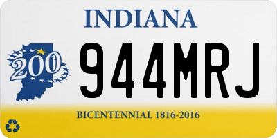 IN license plate 944MRJ
