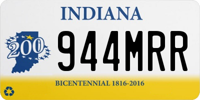 IN license plate 944MRR