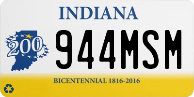 IN license plate 944MSM