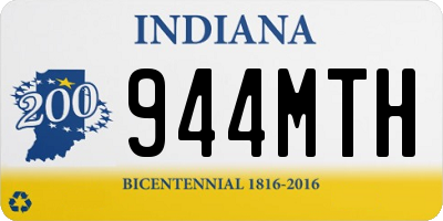 IN license plate 944MTH