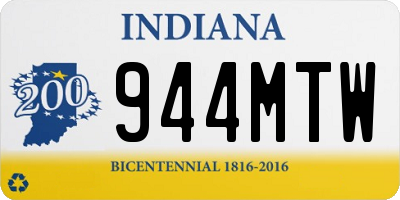 IN license plate 944MTW