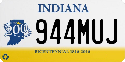 IN license plate 944MUJ