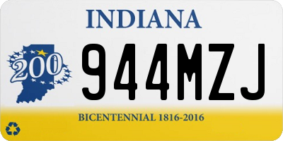 IN license plate 944MZJ