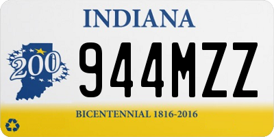 IN license plate 944MZZ