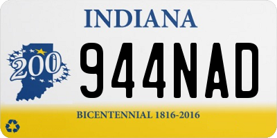IN license plate 944NAD