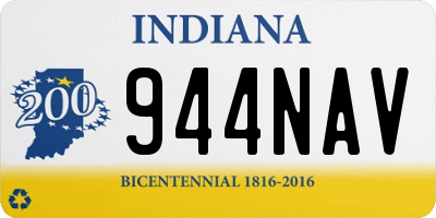 IN license plate 944NAV