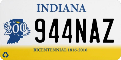 IN license plate 944NAZ