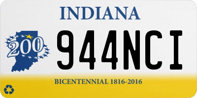 IN license plate 944NCI