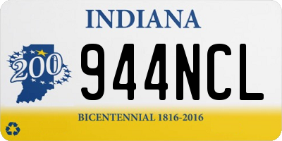 IN license plate 944NCL