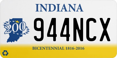 IN license plate 944NCX