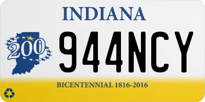 IN license plate 944NCY