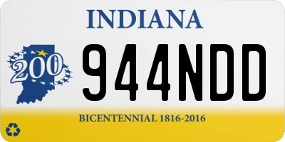 IN license plate 944NDD