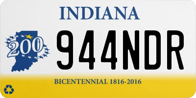 IN license plate 944NDR