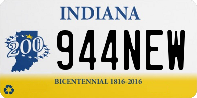 IN license plate 944NEW