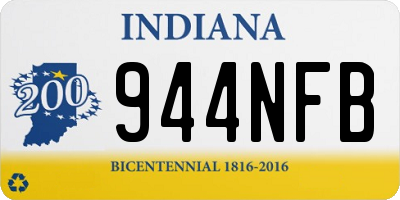 IN license plate 944NFB