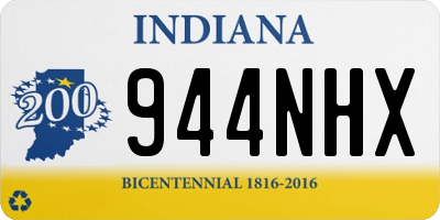 IN license plate 944NHX