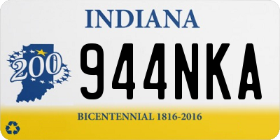 IN license plate 944NKA