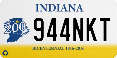 IN license plate 944NKT