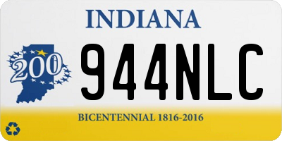 IN license plate 944NLC