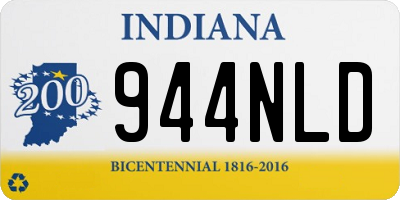 IN license plate 944NLD