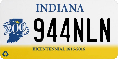 IN license plate 944NLN