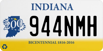 IN license plate 944NMH