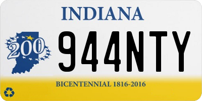 IN license plate 944NTY