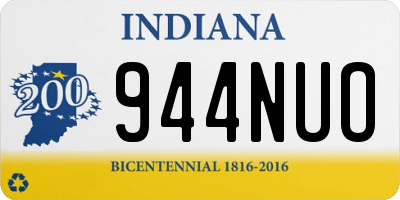IN license plate 944NUO