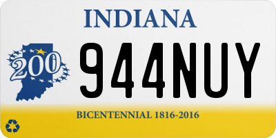 IN license plate 944NUY
