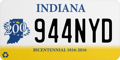 IN license plate 944NYD