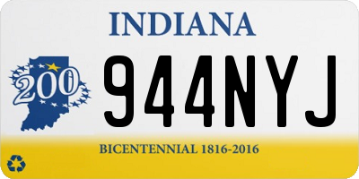 IN license plate 944NYJ