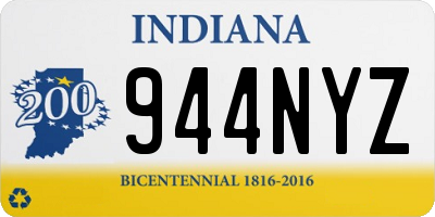 IN license plate 944NYZ