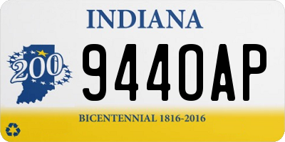 IN license plate 944OAP