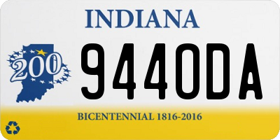 IN license plate 944ODA