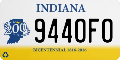 IN license plate 944OFO