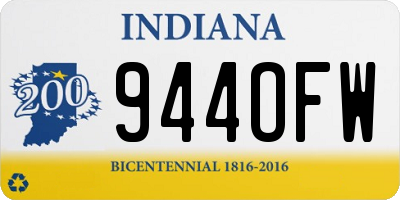 IN license plate 944OFW