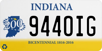 IN license plate 944OIG